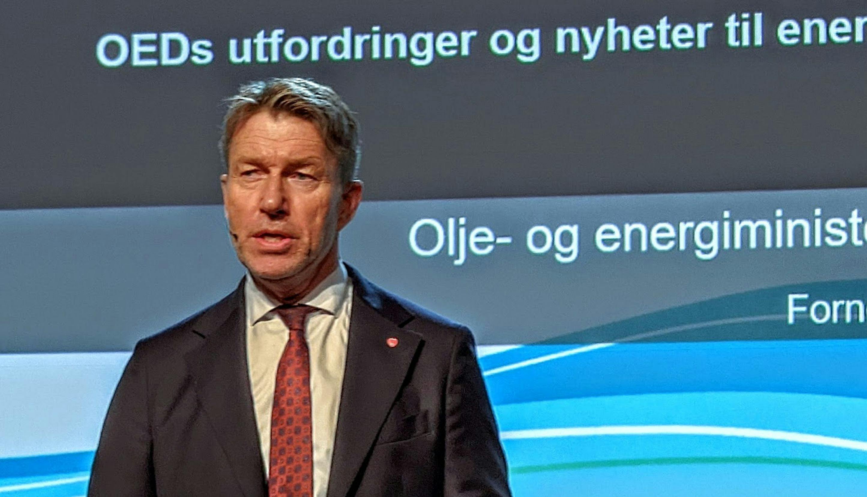 Olje- og energiminister Terje Aasland. 